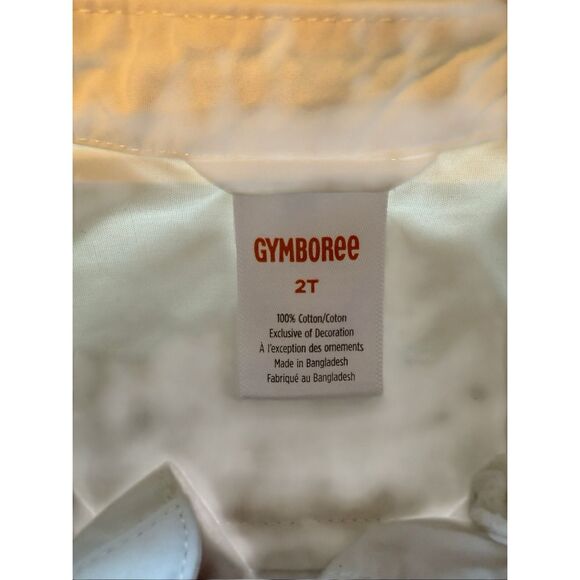 Gymboree long sleeve button down white reindeer boys sz 2T - Picture 6 of 6